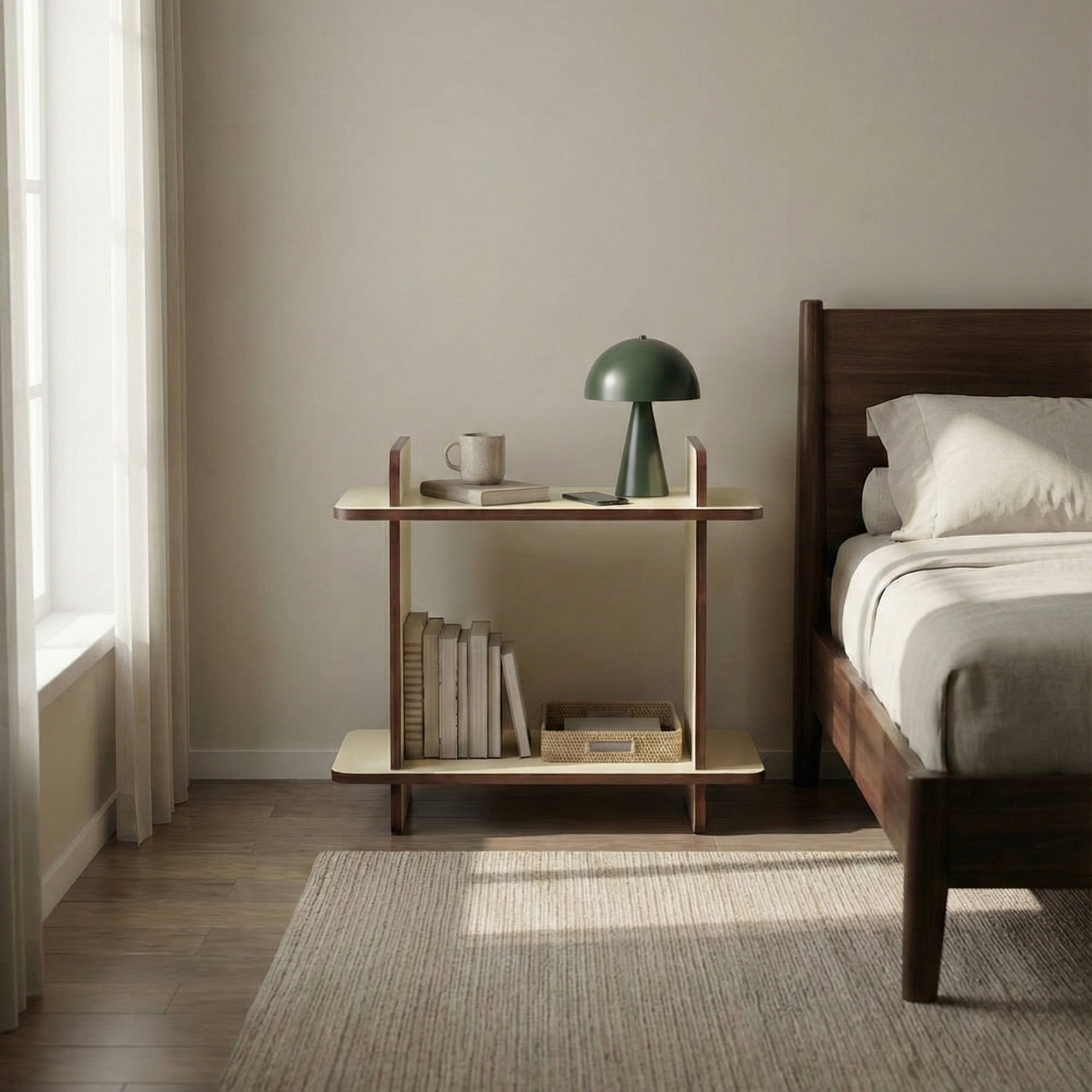 Compact Bedside Table