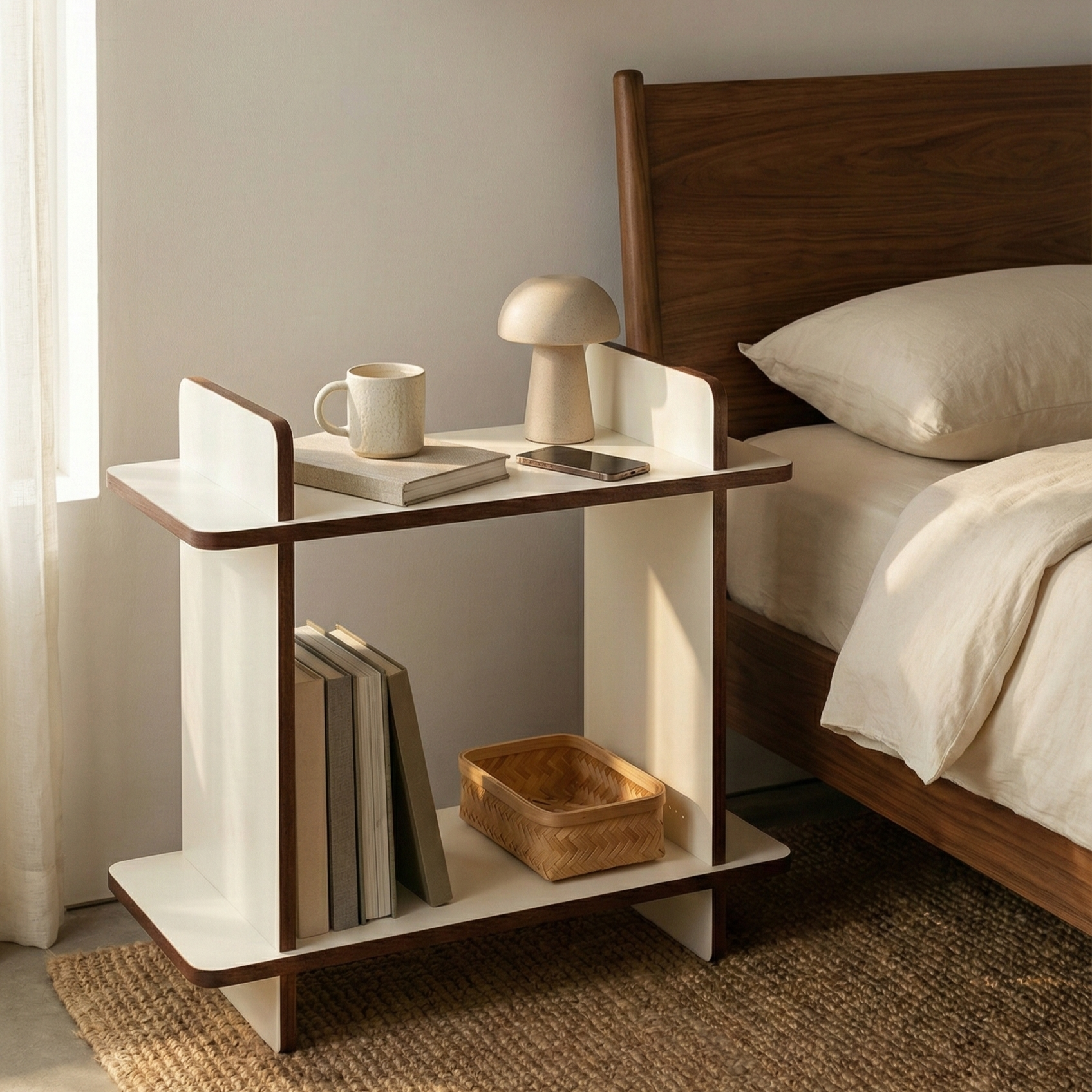 Compact Bedside Table