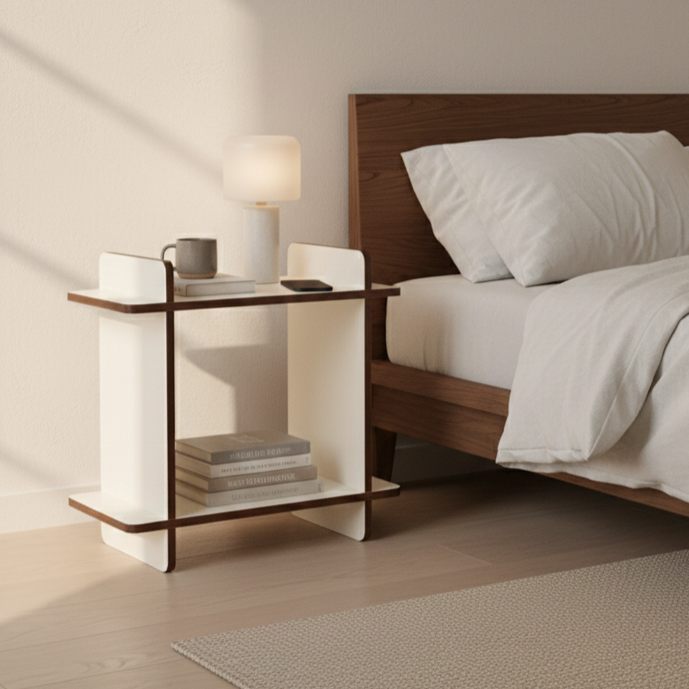 Compact Bedside Table